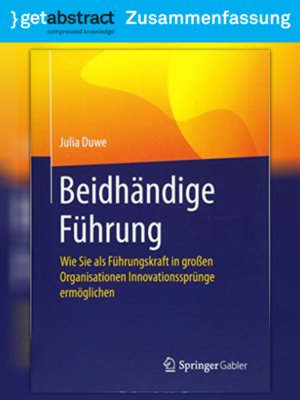 cover image of Beidhändige Führung (Zusammenfassung)